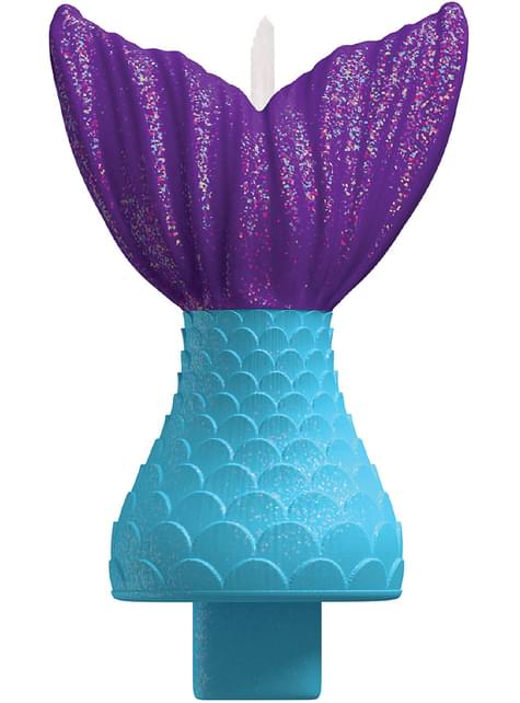 Vela de cola de sirena - Mermaid Wishes - AMSCAN | Funidelia
