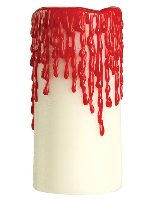 Vela Sangre Halloween 10 x 5 cm. - Guirca | Funidelia