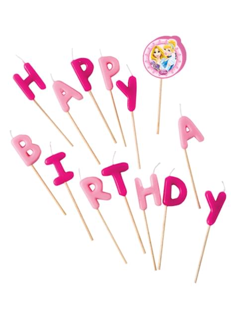 Velas Happy Birthday Disney Princess - Procos | Funidelia