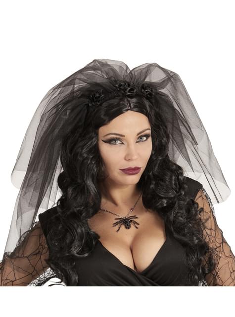 Velo de novia muerta para mujer