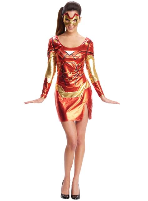 Vestido disfraz de Iron Man para mujer - Rubies USA | Funidelia