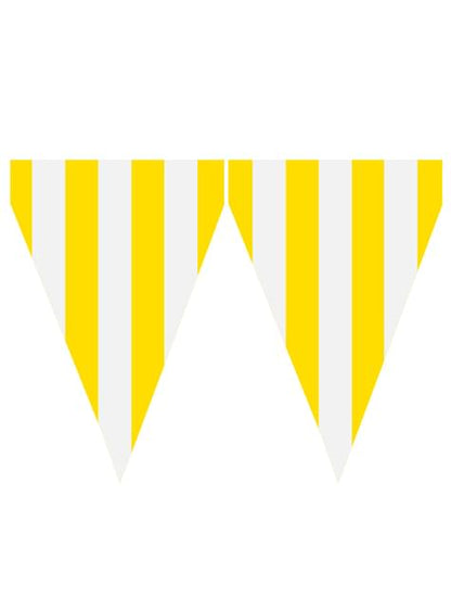 1 guirnalda de banderines color amarillo - Colores lisos - Funiglobal | Funidelia
