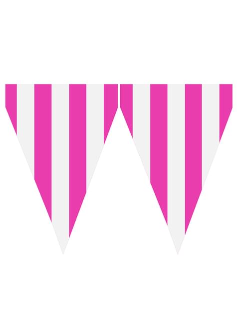 1 guirnalda de banderines color fucsia - Colores lisos - Funiglobal | Funidelia
