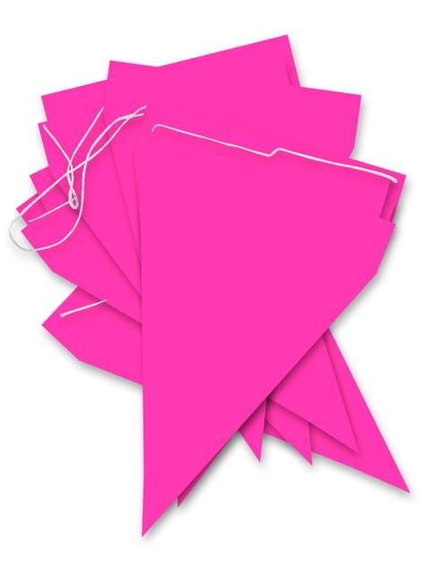 1 guirnalda de banderines color fucsia - Colores lisos - Funiglobal | Funidelia