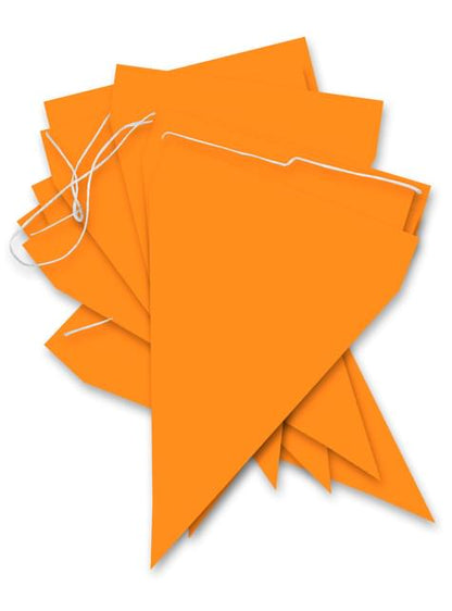1 guirnalda de banderines color naranja - Colores lisos - Funiglobal | Funidelia