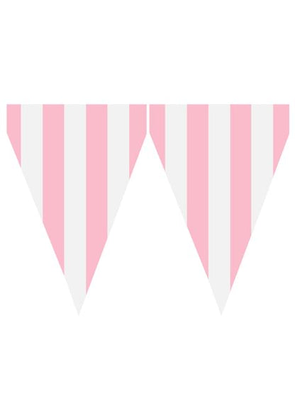 1 guirnalda de banderines color rosa palo - Colores lisos - Funiglobal | Funidelia