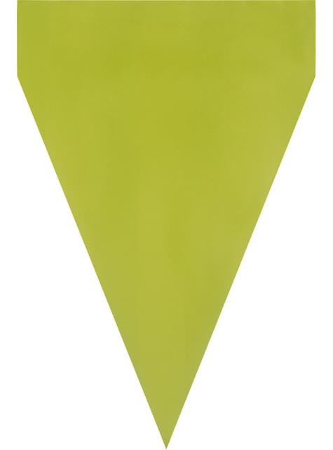 1 guirnalda de banderines color verde lima - Colores lisos - Funiglobal | Funidelia