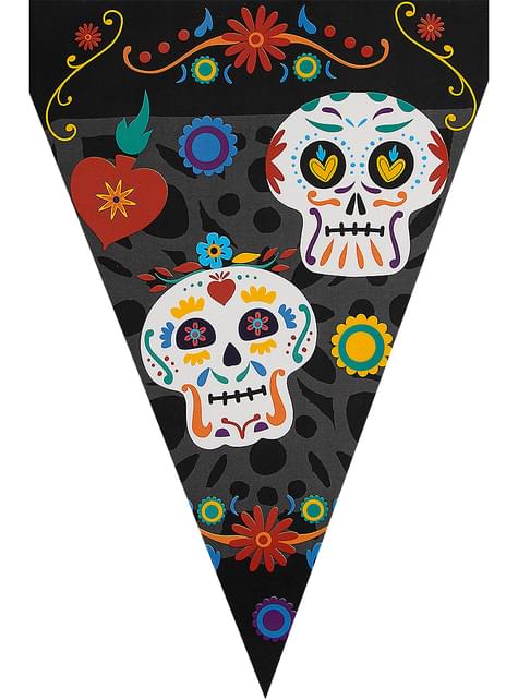 1 guirnalda de banderines de Catrina día de los muertos- Day of the Dead - Funiglobal | Funidelia