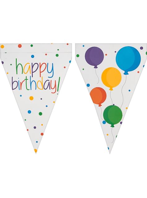 1 guirnalda de banderines de cumpleaños - Happy Birthday - Funiglobal | Funidelia