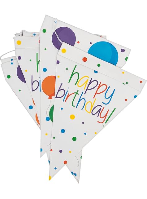 1 guirnalda de banderines de cumpleaños - Happy Birthday - Funiglobal | Funidelia