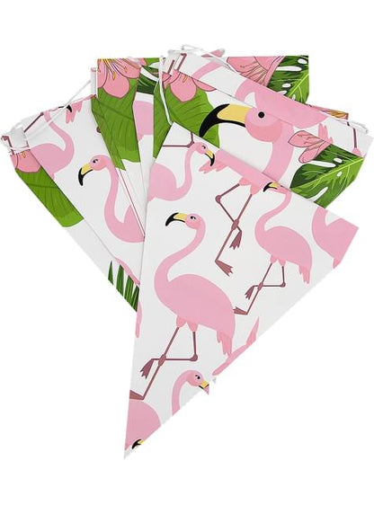 1 guirnalda de banderines de flamencos - Tropical flamingos - Funiglobal | Funidelia
