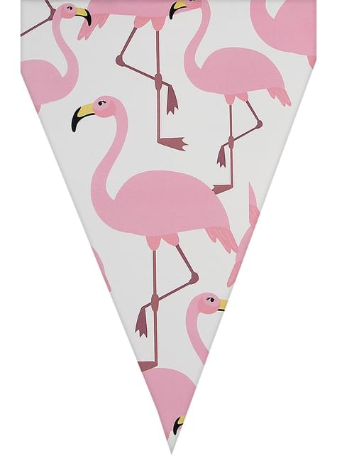 1 guirnalda de banderines de flamencos - Tropical flamingos - Funiglobal | Funidelia