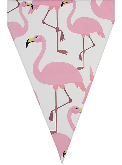 1 guirnalda de banderines de flamencos - Tropical flamingos - Funiglobal | Funidelia