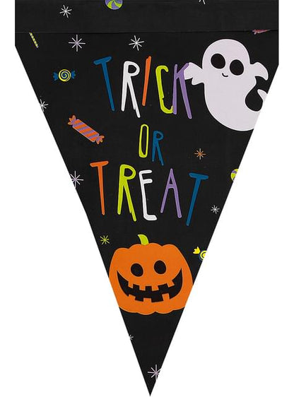 1 guirnalda de banderines de Halloween calabaza - Happy Halloween - Funiglobal | Funidelia