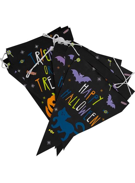 1 guirnalda de banderines de Halloween calabaza - Happy Halloween - Funiglobal | Funidelia