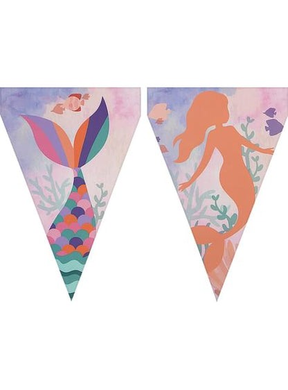 1 guirnalda de banderines de sirenas - Beautiful mermaid - Funiglobal | Funidelia