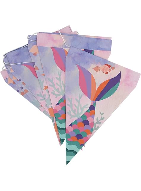 1 guirnalda de banderines de sirenas - Beautiful mermaid - Funiglobal | Funidelia