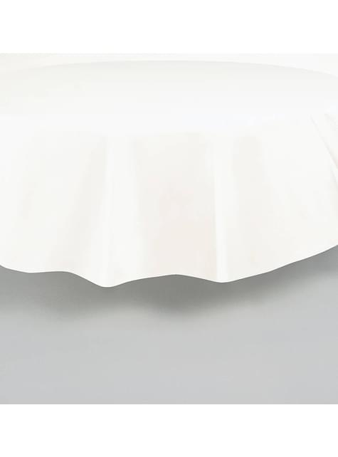 1 Mantel redondo blanco - Línea Colores Básicos - Unique | Funidelia