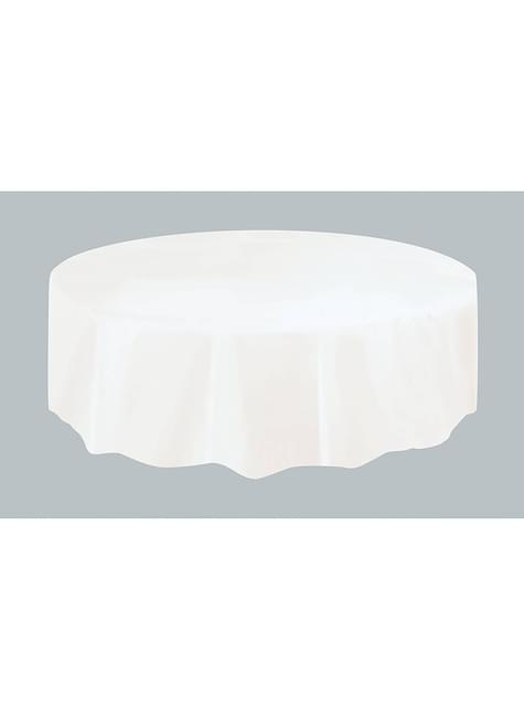 1 Mantel redondo blanco - Línea Colores Básicos - Unique | Funidelia