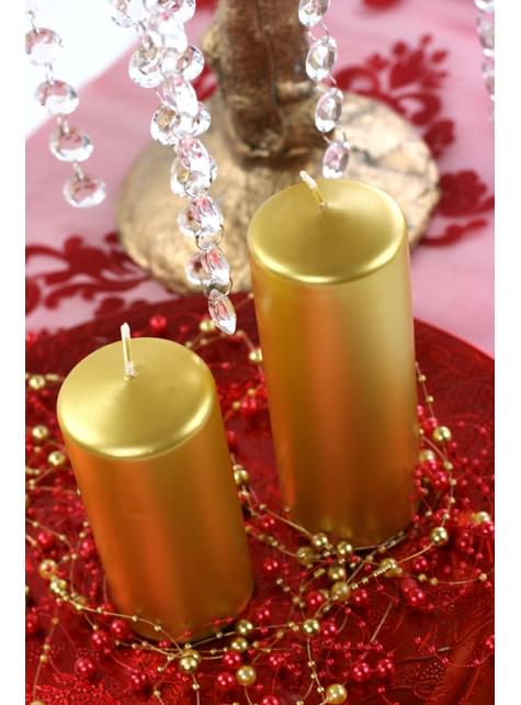 1 vela dorada (15x6 cm) - Partydeco | Funidelia