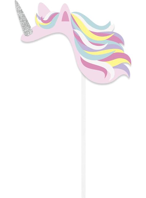 10 complementos variados para photocall de unicornio - Happy Unicorn - Unique | Funidelia