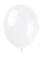 10 globos color blanco (30 cm) - Línea Colores Básicos - Unique | Funidelia
