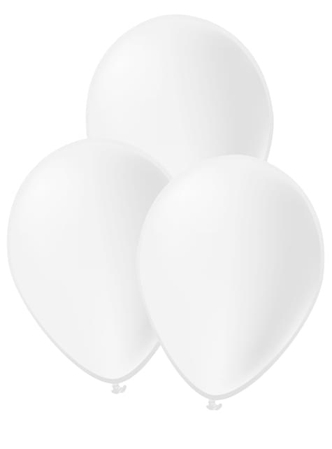 10 globos color blanco - Colores lisos - Funiglobal | Funidelia