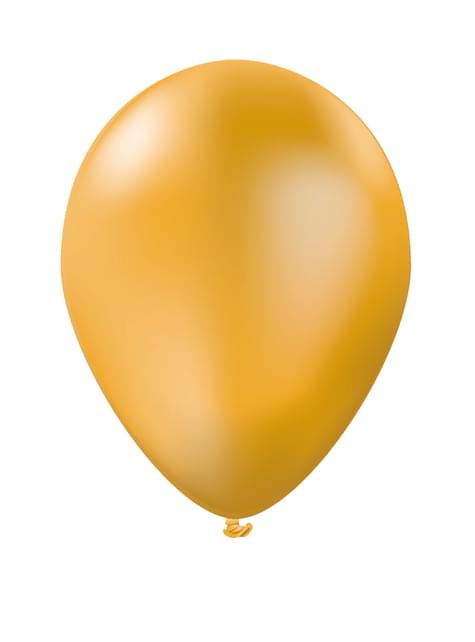 10 globos color dorado - Colores lisos - Funiglobal | Funidelia
