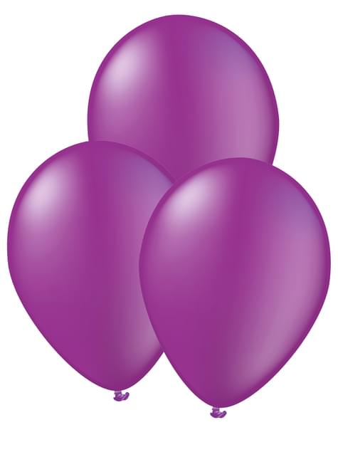 10 globos color morado - Colores lisos - Funiglobal | Funidelia
