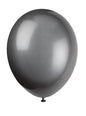 10 globos color negro (30 cm) - Línea Colores Básicos - Unique | Funidelia