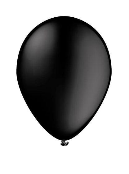 10 globos color negro - Colores lisos