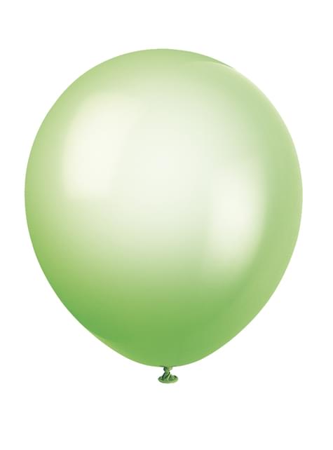 10 globos colores neón variados (25,4 cm) - Línea Colores Básicos - Unique | Funidelia