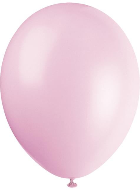 10 globos colores pastel variados (30 cm) - Línea Colores Básicos