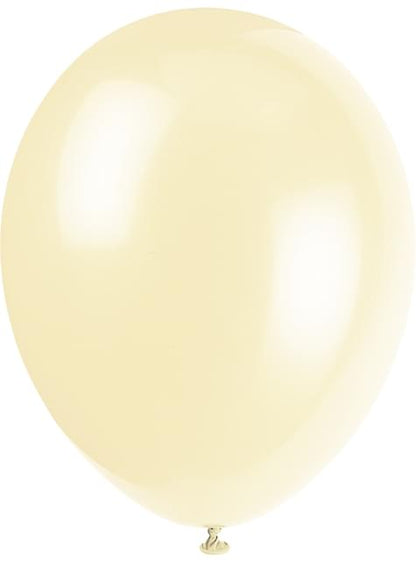 10 globos colores pastel variados (30 cm) - Línea Colores Básicos