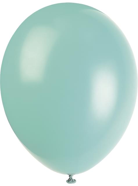 10 globos colores pastel variados (30 cm) - Línea Colores Básicos