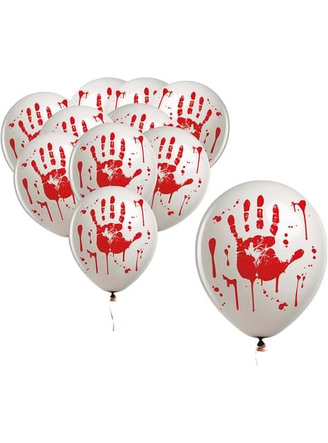 10 globos de sangre - Halloween