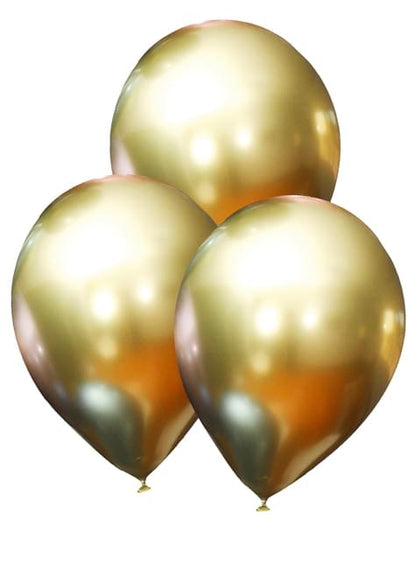 10 globos dorados metalizados - Colores Lisos - Funiglobal | Funidelia