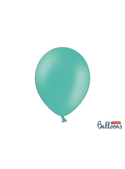 10 globos extra resistentes azul aguamarina (30 cm) - Partydeco | Funidelia