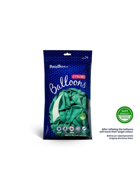 10 globos extra resistentes azul aguamarina (30 cm) - Partydeco | Funidelia