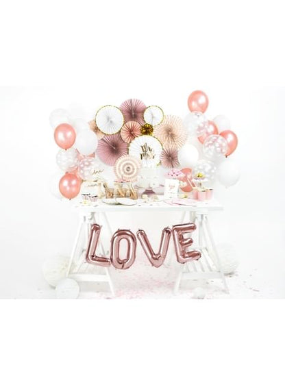 10 globos extra resistentes oro rosa metalizados (30 cm) - Partydeco | Funidelia