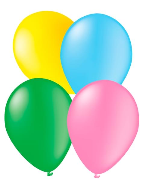 10 globos multicolor - Colores Lisos - Funiglobal | Funidelia