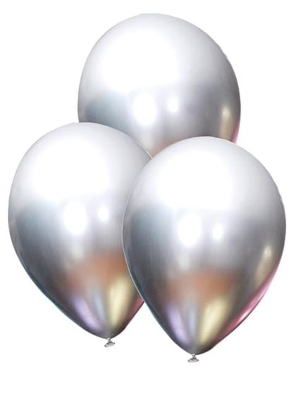 10 globos plateados metalizados - Colores Lisos - Funiglobal | Funidelia