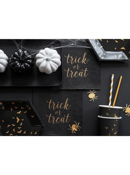 10 pajitas con rayas doradas de papel - Trick or Treat Collection - Partydeco | Funidelia