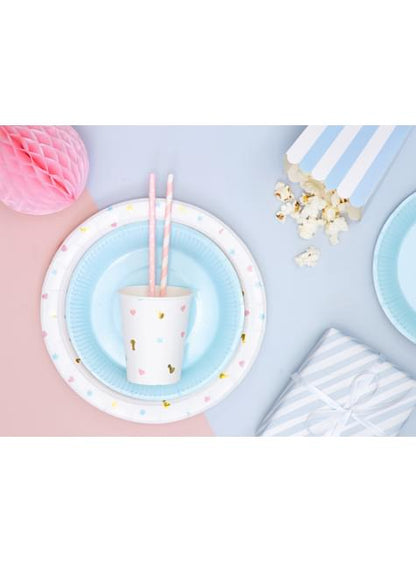 10 pajitas rosas pastel de papel - Unicorn - Partydeco | Funidelia