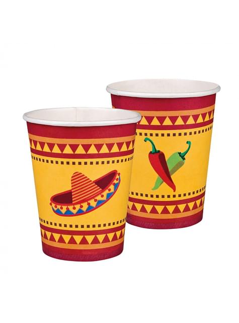 10 vasos para fiesta mejicana - Boland | Funidelia