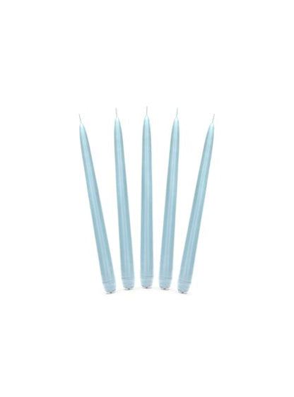 10 velas azul cielo mate (24 cm)