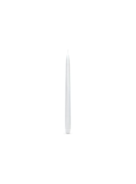 10 velas blancas mate (24 cm) - Partydeco | Funidelia