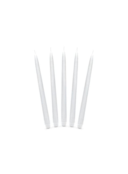 10 velas blancas mate (24 cm) - Partydeco | Funidelia