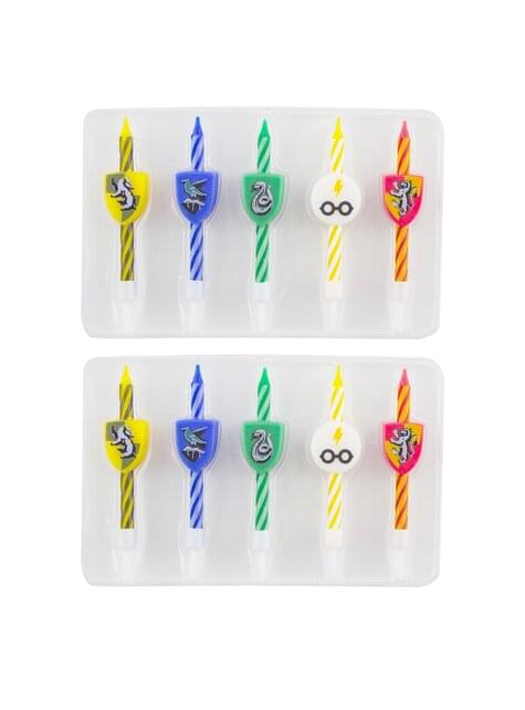 10 velas cumpleaños Harry Potter - Hogwarts Houses - Cinereplicas | Funidelia