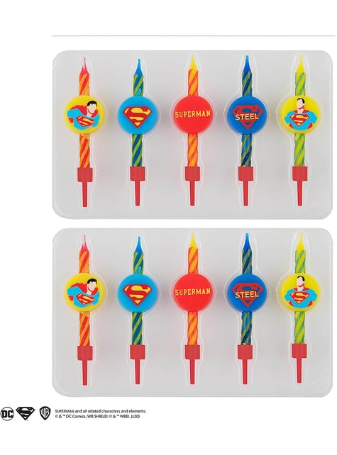 10 velas cumpleaños Superman - Cinereplicas | Funidelia
